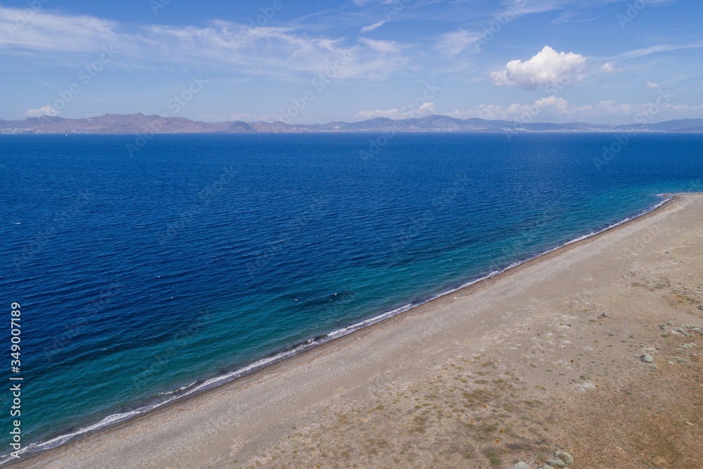 Aerial view of sea on Kos Island Greece