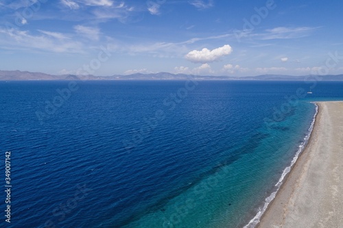 Aerial view of sea on Kos Island Greece © Chawran