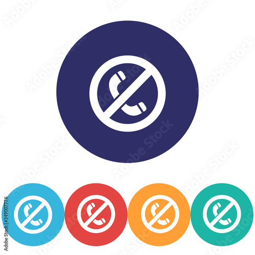 Free Download A ban on the phone vector icon , lorem ipsum Flat design - GFXLoad