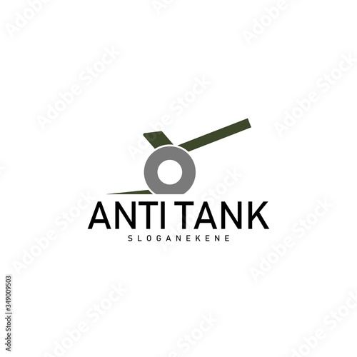 anti tank logo design vector