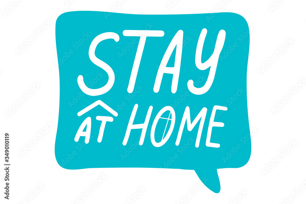 Stay home, Coronavirus, quarantine, covid-19 concept. Lettering calligraphy illustration. Handwritten brush trendy blue sticker with text isolated on white background. Label, badge, poster. Stay home, Coronavirus, quarantine, covid-19 concept. Lettering calligraphy illustration. Handwritten brush trendy blue sticker with text isolated on white background. Label, badge, poster.