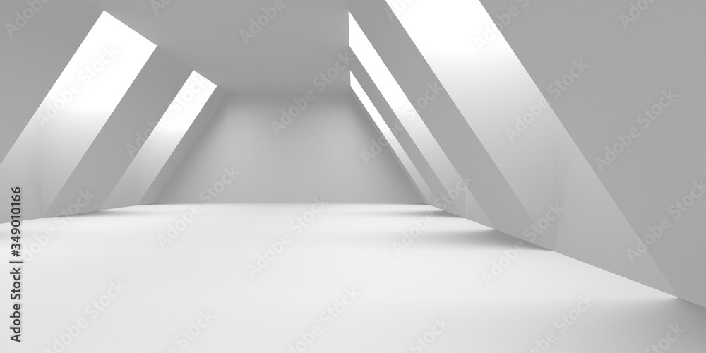 Abstract White Architecture Design Concept Abstract White Architecture Design Concept