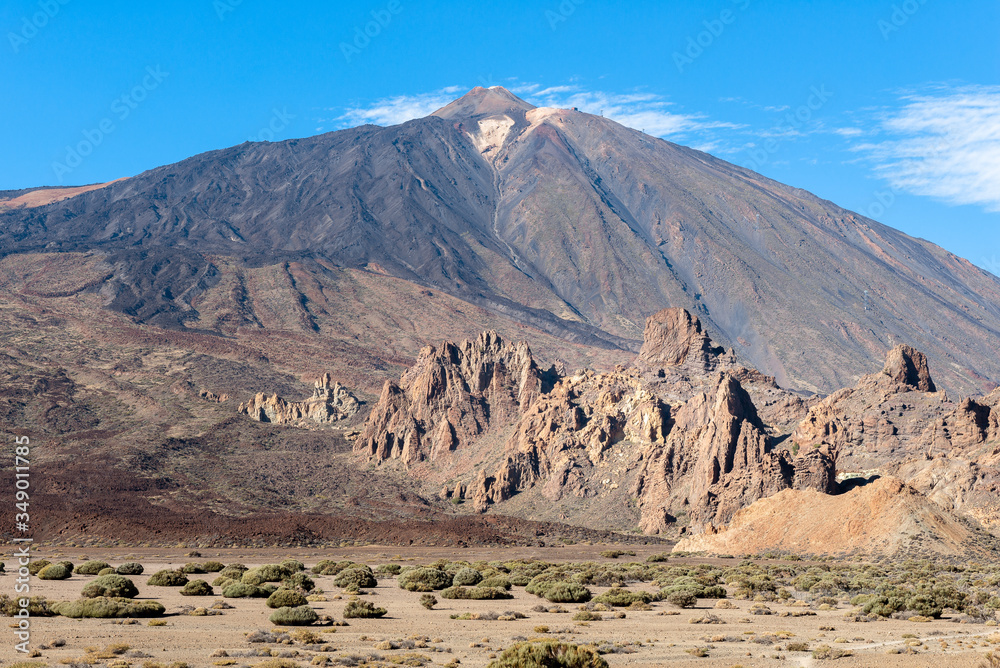 Peak of Teide volcano, Teide National park, Tenerife Island, Spain Peak of Teide volcano, Teide National park, Tenerife Island, Spain