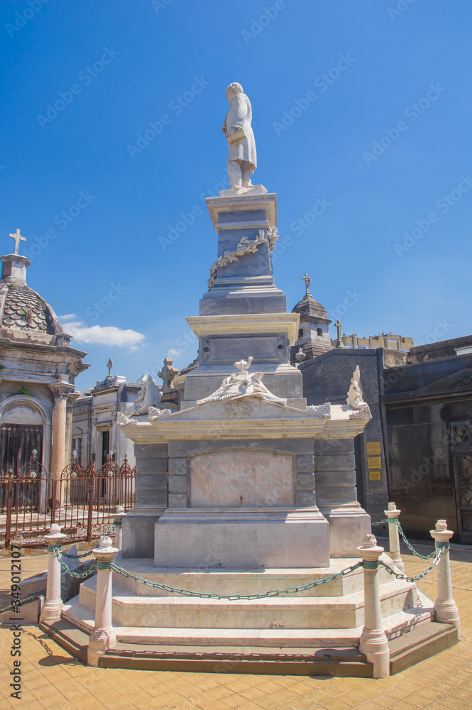 La Recoleta Cemetery. Buenos Aires, Argentina - January 28 2019. La Recoleta Cemetery (Spanish: Cementerio de la Recoleta) is a cemetery located in the Recoleta