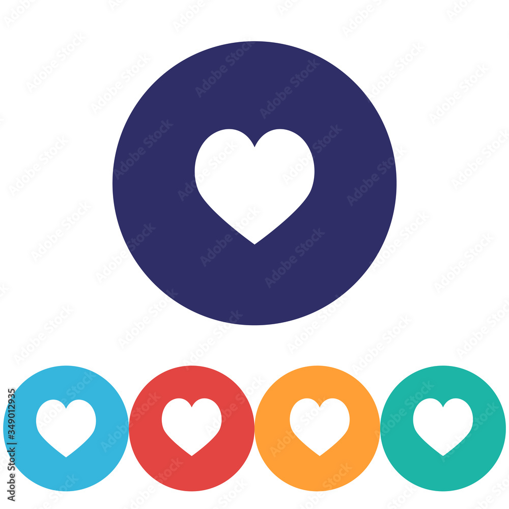 Heart vector icon , lorem ipsum Flat design Heart vector icon , lorem ipsum Flat design