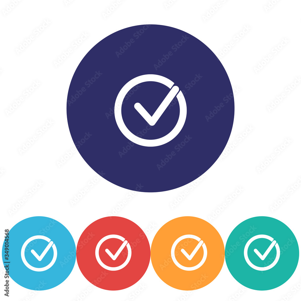 Check mark vector icon , lorem ipsum Flat design Check mark vector icon , lorem ipsum Flat design