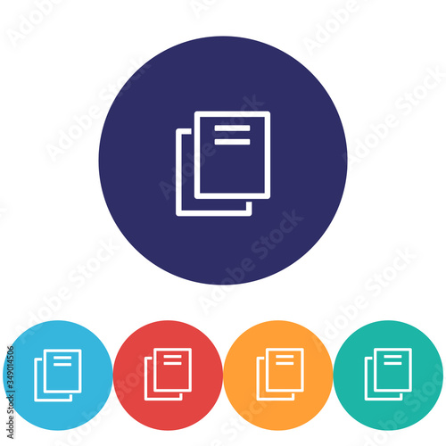 Files vector icon , lorem ipsum Flat design