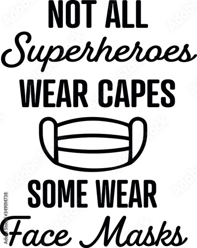 Face mask Superheroes Vector Illustration