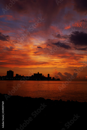 Havana skyline at sunset