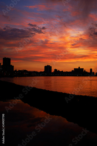 Havana skyline at sunset