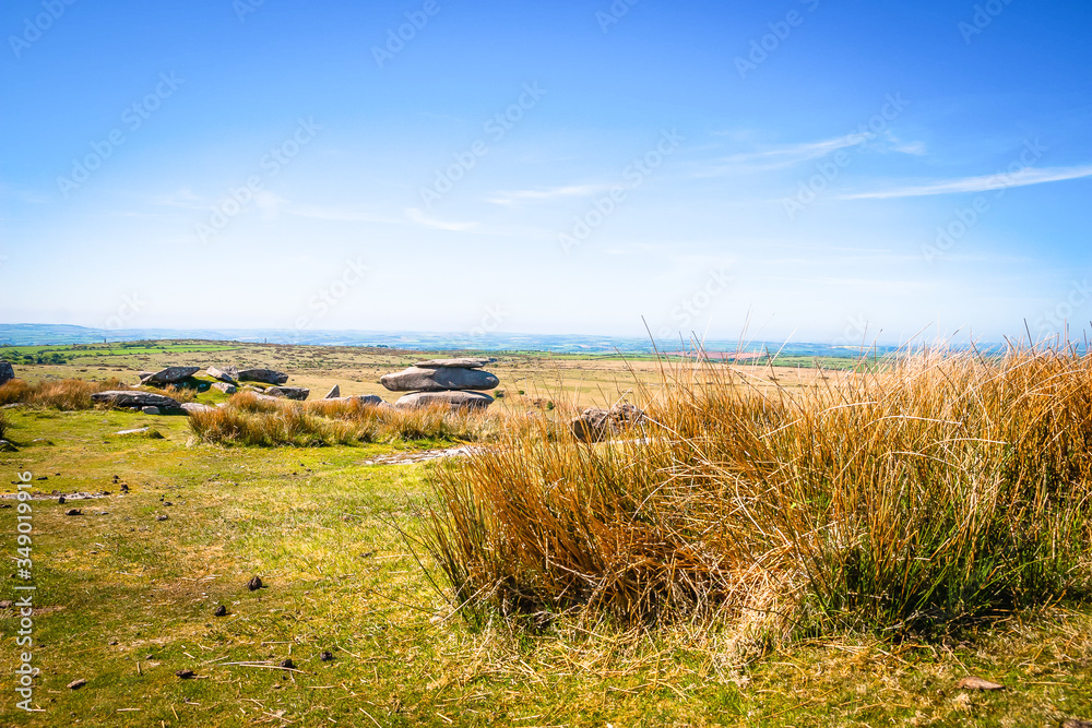 Cheesering rocks in Bodmin moor in Cornwall, UK Cheesering rocks in Bodmin moor in Cornwall, UK