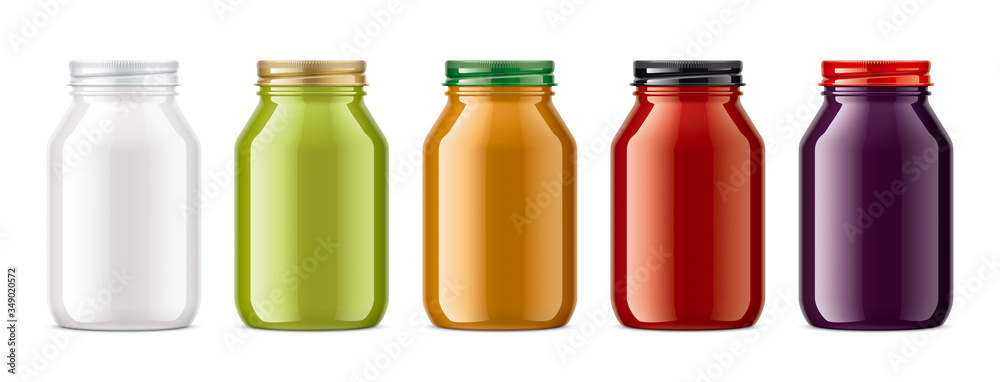 Set of Glasses Jars. Set of Glasses Jars.