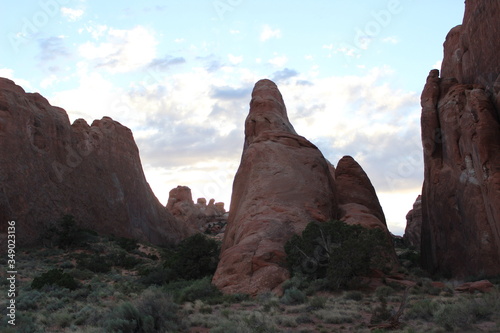Stunning stone arches in arches national park, Utah