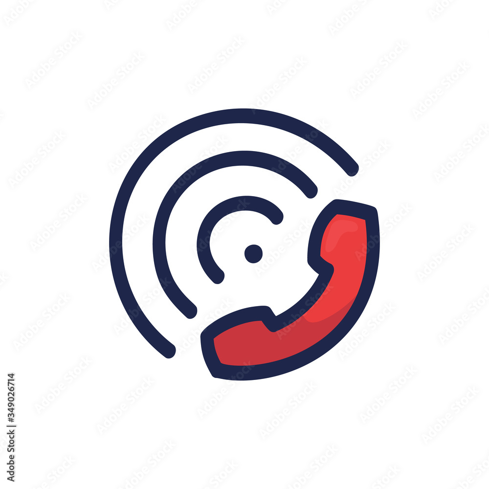 The phone icon is hand-drawn in cartoon doodle style. Vector doodle illustration The phone icon is hand-drawn in cartoon doodle style. Vector doodle illustration