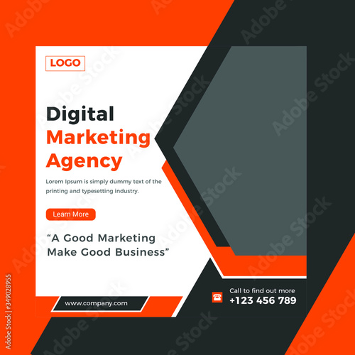 Digital Marketing Agency Web Banner templete design. photo