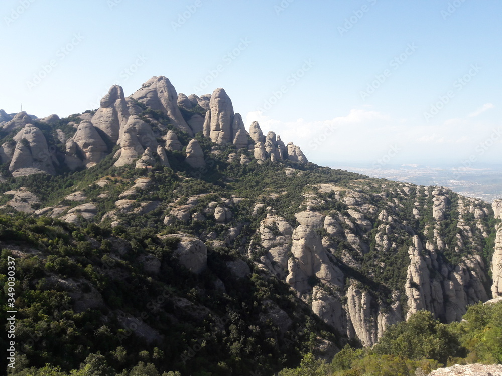 Fototapeta premium Montserrat Spain hiking mountain landscape 2017