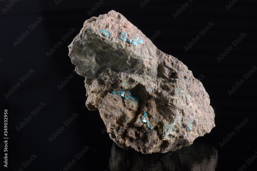 macro shooting of natural mineral stone - green Tirolite macro shooting of natural mineral stone - green Tirolite
