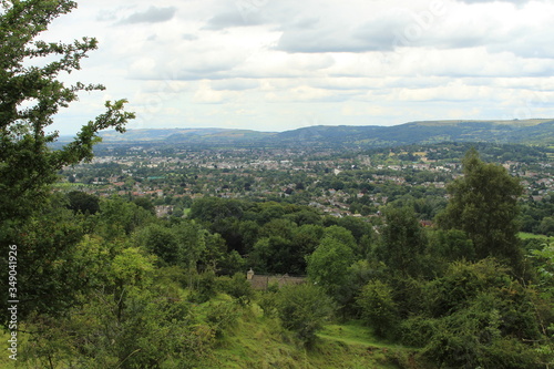 view from the top leckhampton hill cheltenham