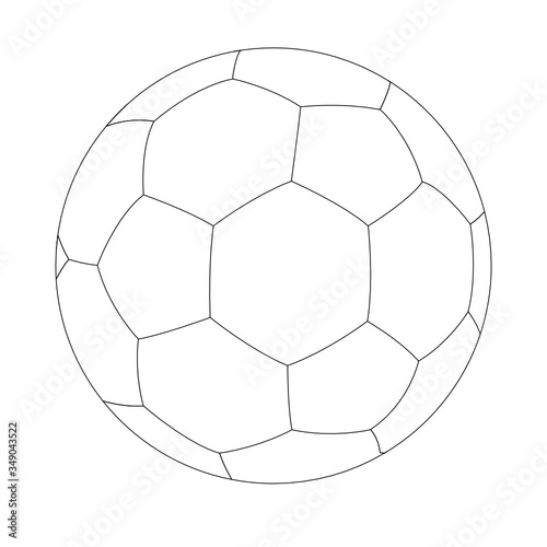 Fussball Illustration Konturen