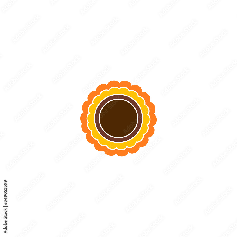 Fototapeta premium Sun Flower Logo Template vector 