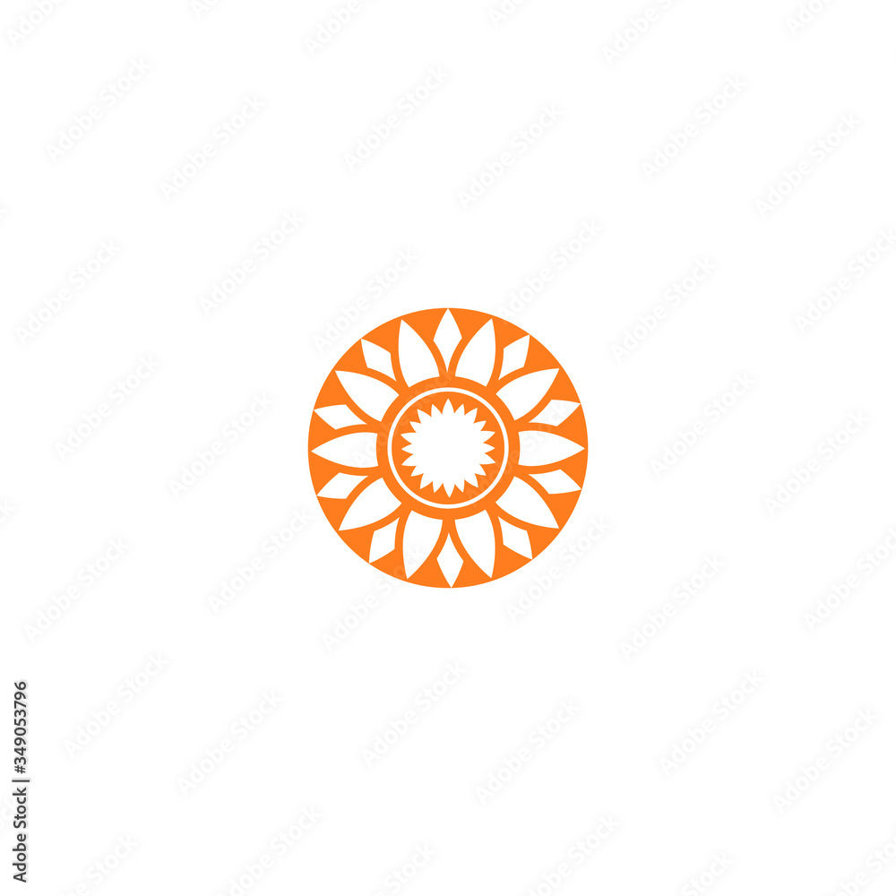Sun Flower Logo Template vector Sun Flower Logo Template vector