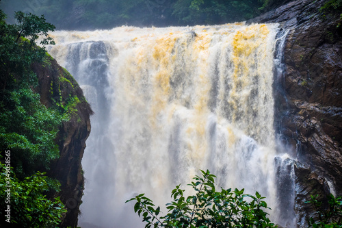 the waterfall