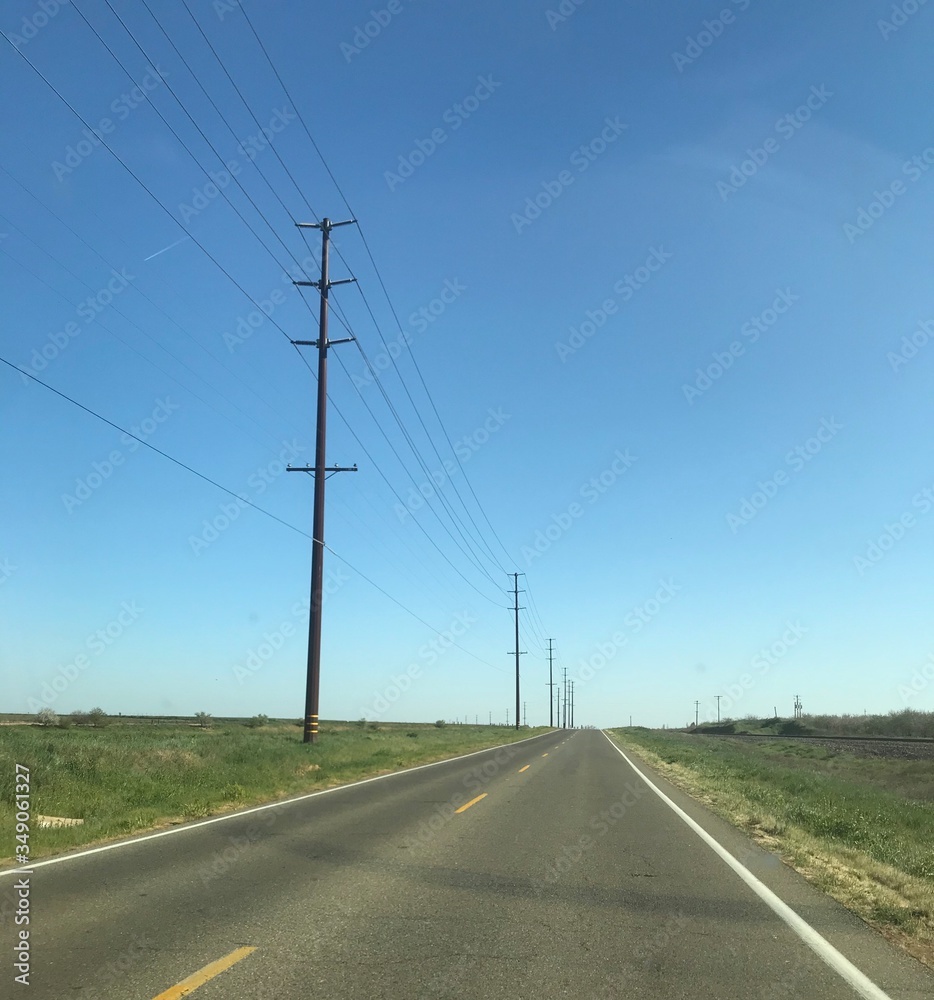 road in the countryside