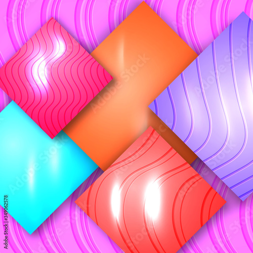 Vibrant Geometric Backgroun...