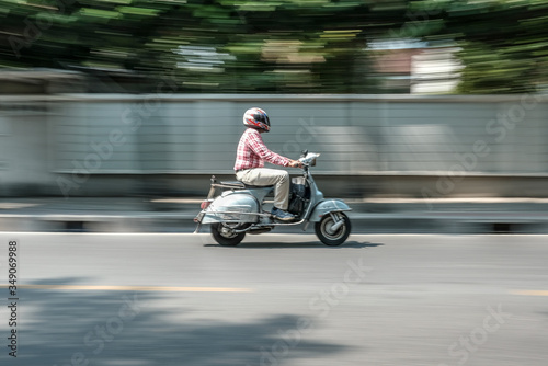 Speeding scooter