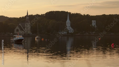 Mahone Bay, NS, Canada- Sunset (TIME-LAPSE)