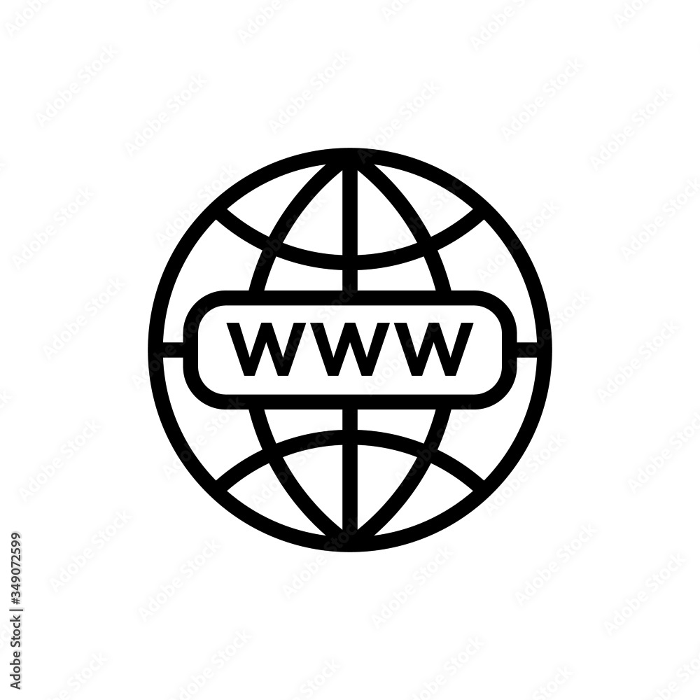 WWW globe with arrow icon on white background vector illustration for website, mobile application, presentation, infographic. Web internet symbol, black line art style icon Vector illustration
WWW globe with arrow icon on white background vector illustration for website, mobile application, presentation, infographic. Web internet symbol, black line art style icon Vector illustration