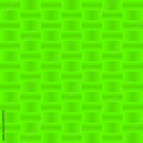 Stylish graphic pattern with iridescent squares and green squares in a checkerboard pattern.
