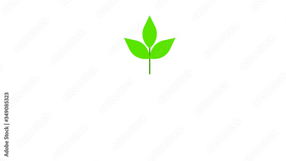 Seedling icon. Plant symbol. Sprout from the ground. Flat style Seedling icon. Plant symbol. Sprout from the ground. Flat style