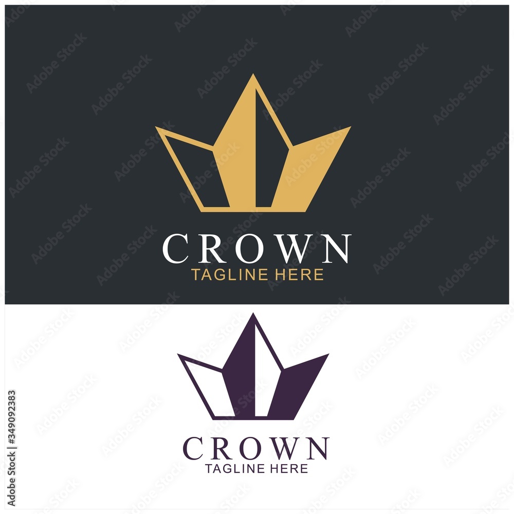 Modern Crown Logo Template Modern Crown Logo Template
