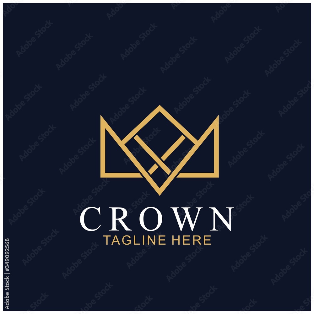 Modern Crown Logo Template Modern Crown Logo Template