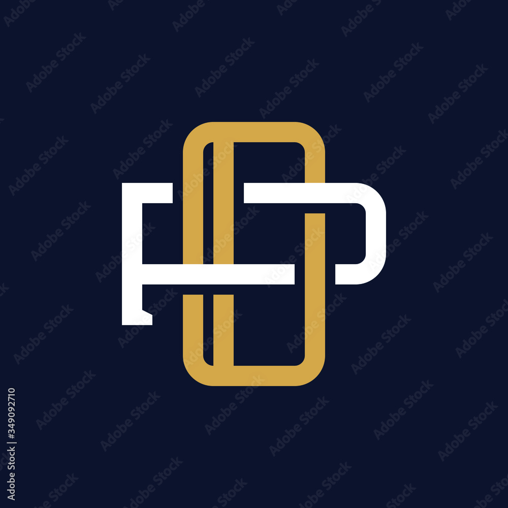 Initial Letter OP PO Monogram Logo Design Initial Letter OP PO Monogram Logo Design