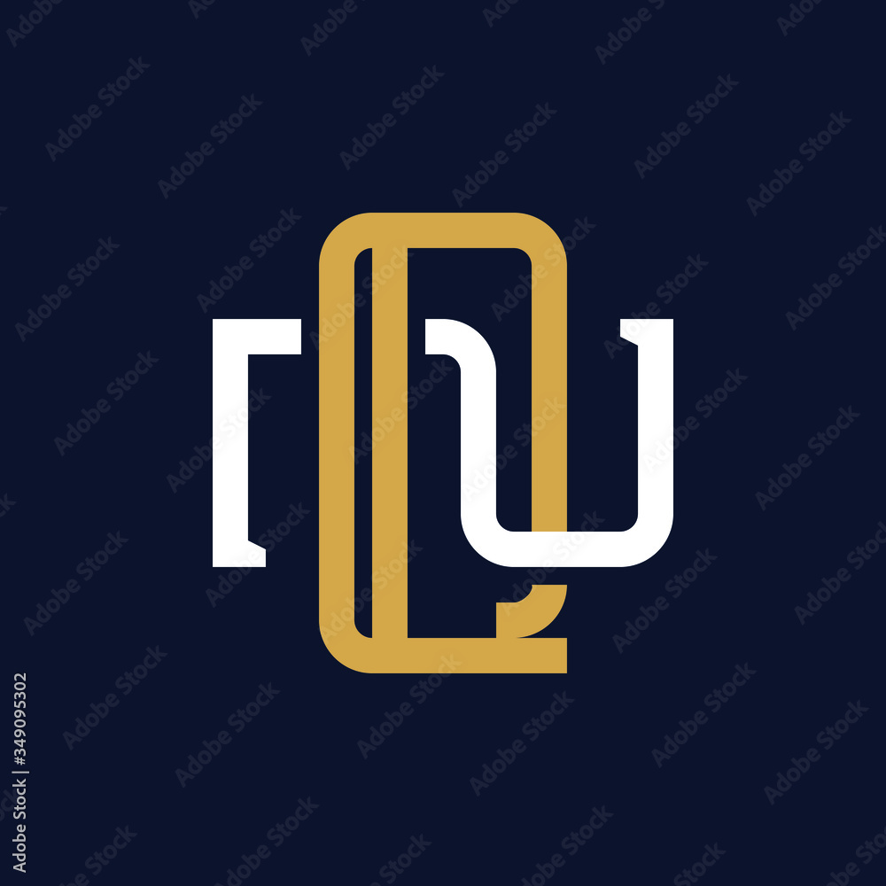 Initial Letter QN NQ Monogram Logo Design