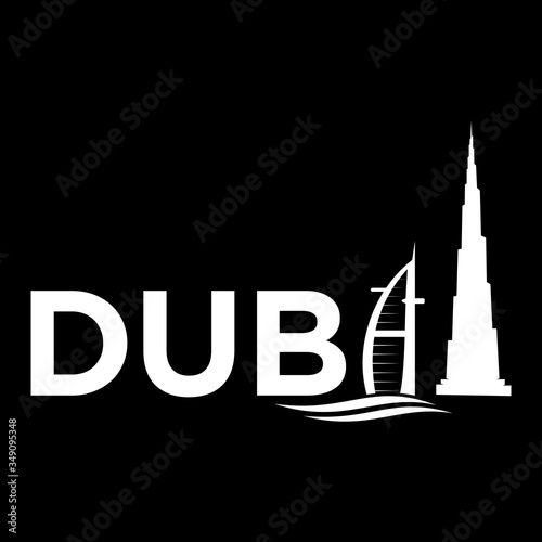 dubai vector logo design icon