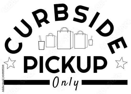 Curbside pickup only for food