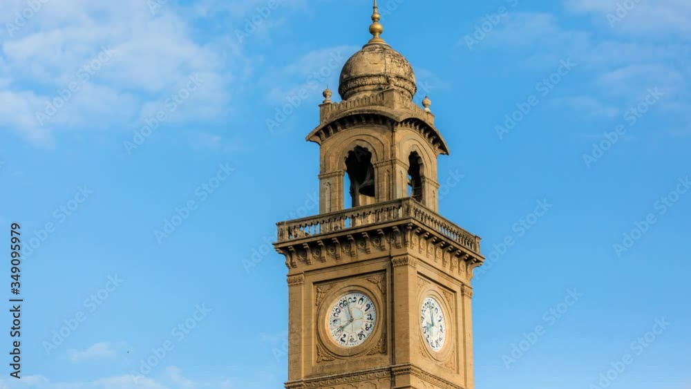 Timelapse of 100 year old Indo-Saracenic Clock Tower (also known as Dodda Gadiaya and Silver Jubilee Clock Tower) with numerals in Kannada language at Mysore, Karnataka, India Timelapse of 100 year old Indo-Saracenic Clock Tower (also known as Dodda Gadiaya and Silver Jubilee Clock Tower) with numerals in Kannada language at Mysore, Karnataka, India