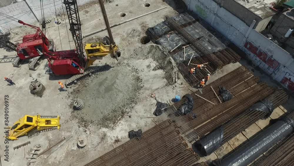 Cimentación en obra