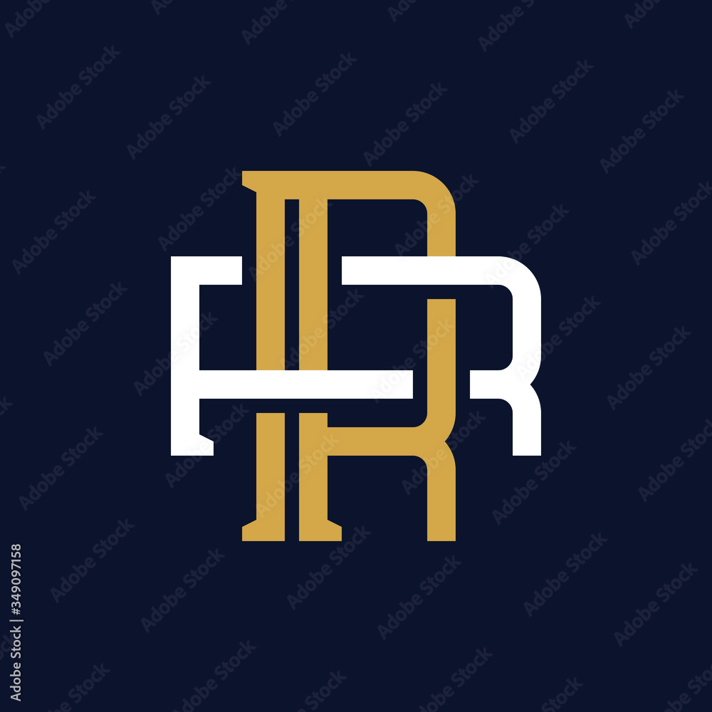 Initial Letter RR Monogram Logo Design Initial Letter RR Monogram Logo Design