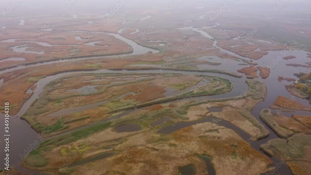 Cinematic reveal drone shot of beautiful snake river and it's channels. Cinematic reveal drone shot of beautiful snake river and it's channels.