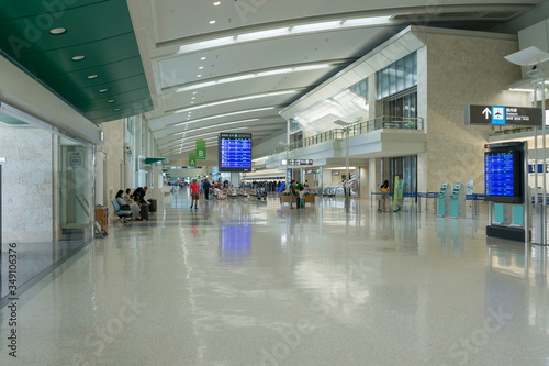 Interior view of Naha Okinawa Airport in Okinawa, Japan