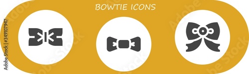 bowtie icon set