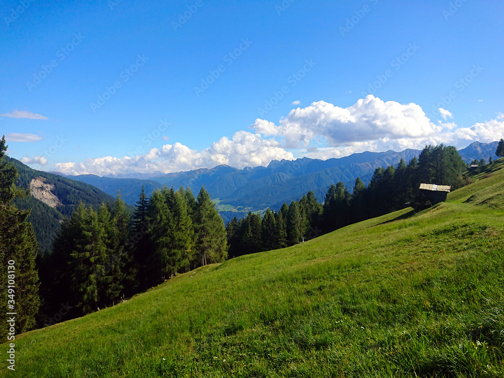 Fototapeta premium Blick auf die Alpen