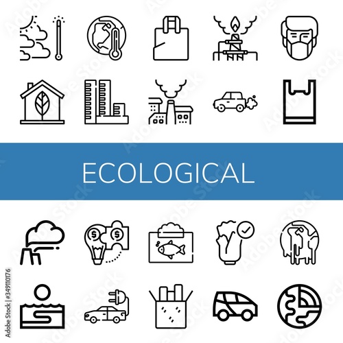ecological icon set