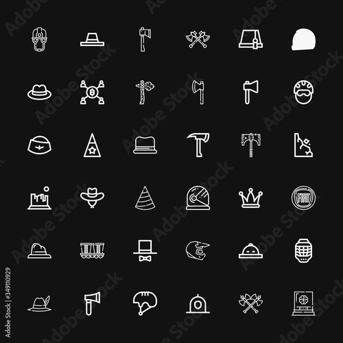Editable 36 miner icons for web and mobile