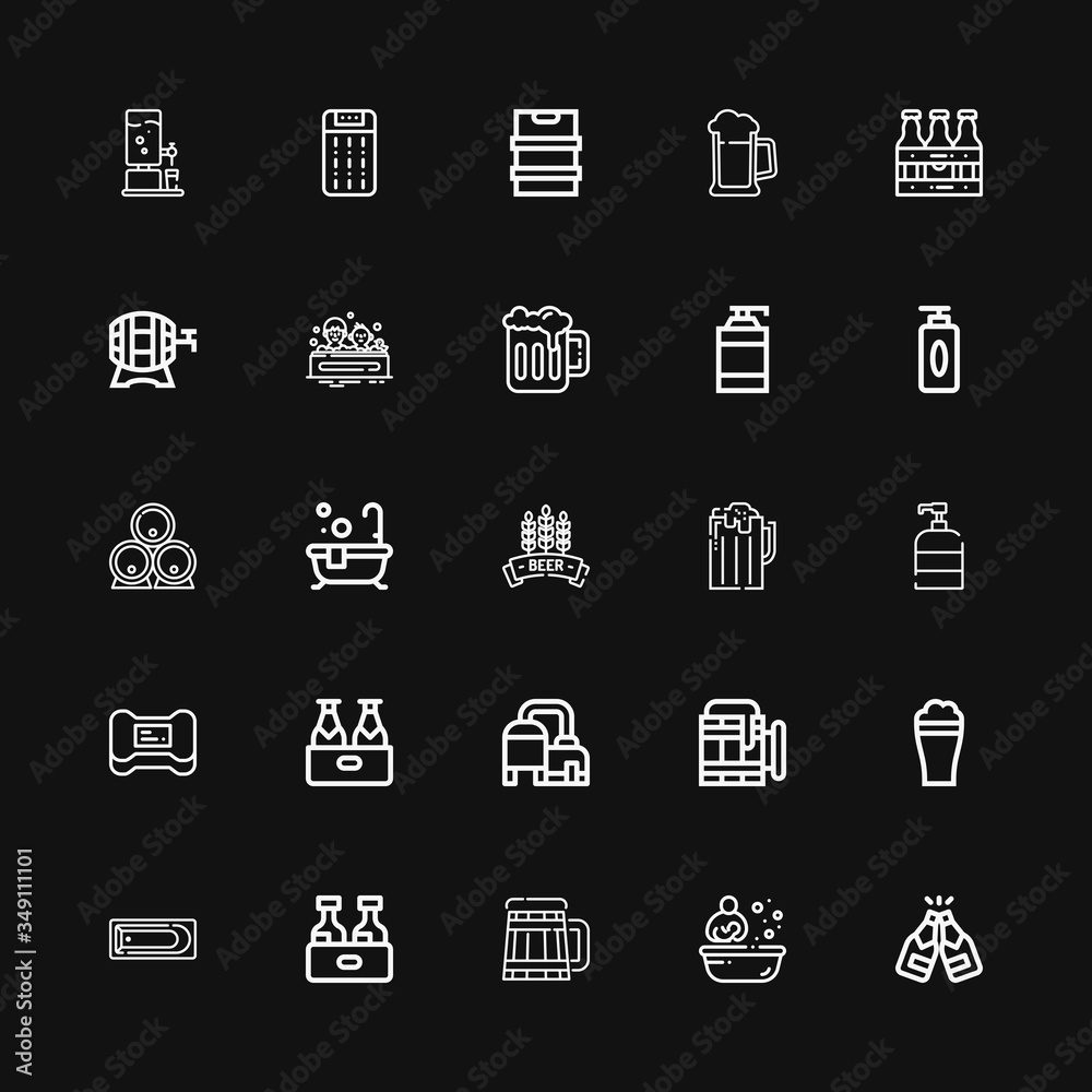 Editable 25 foam icons for web and mobile