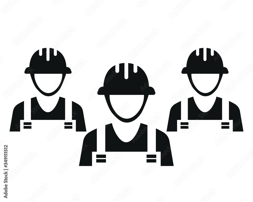 worker icon. industrial workers icon